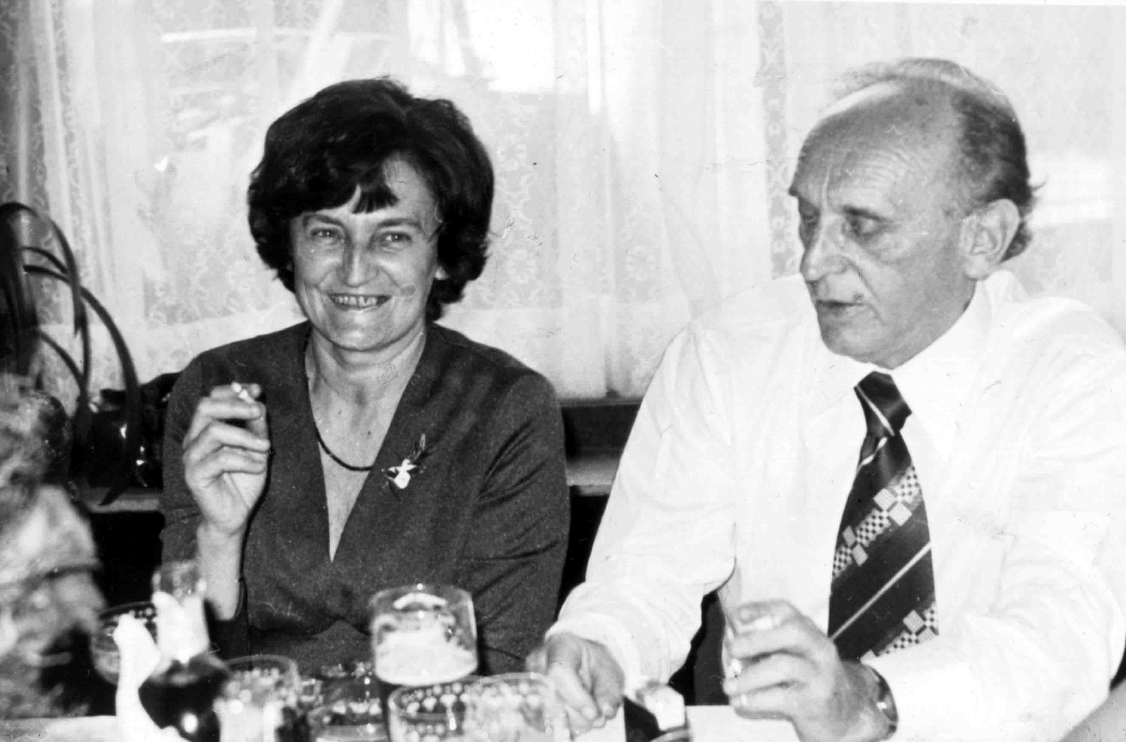 manželka Věra Dvořáková a Ladislav Dvořák, 70. léta 